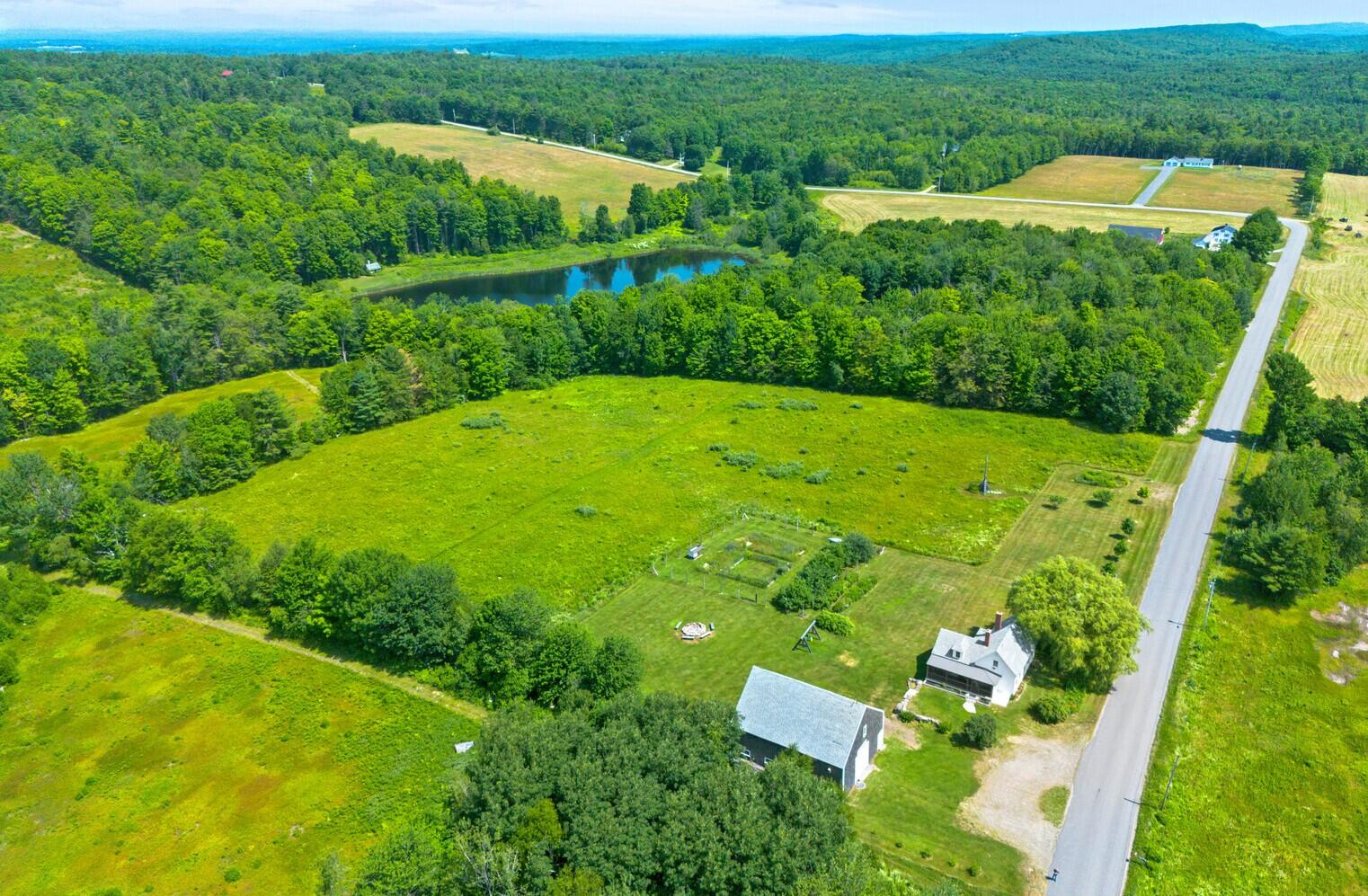 2140 Level Hill Road Palermo, ME 04354 - Photo 14 of 49 Aerial view