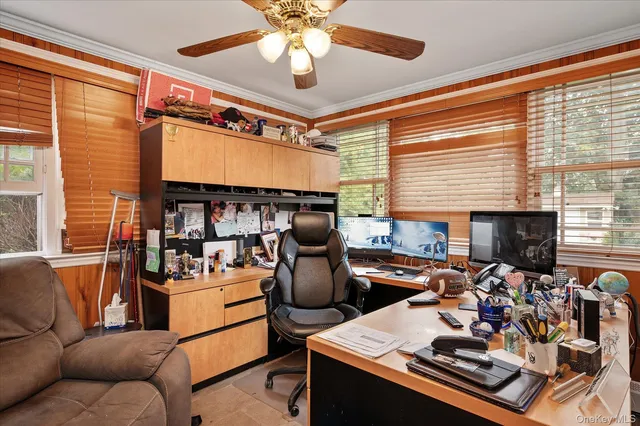 a view of a kitchen with furniture and a window