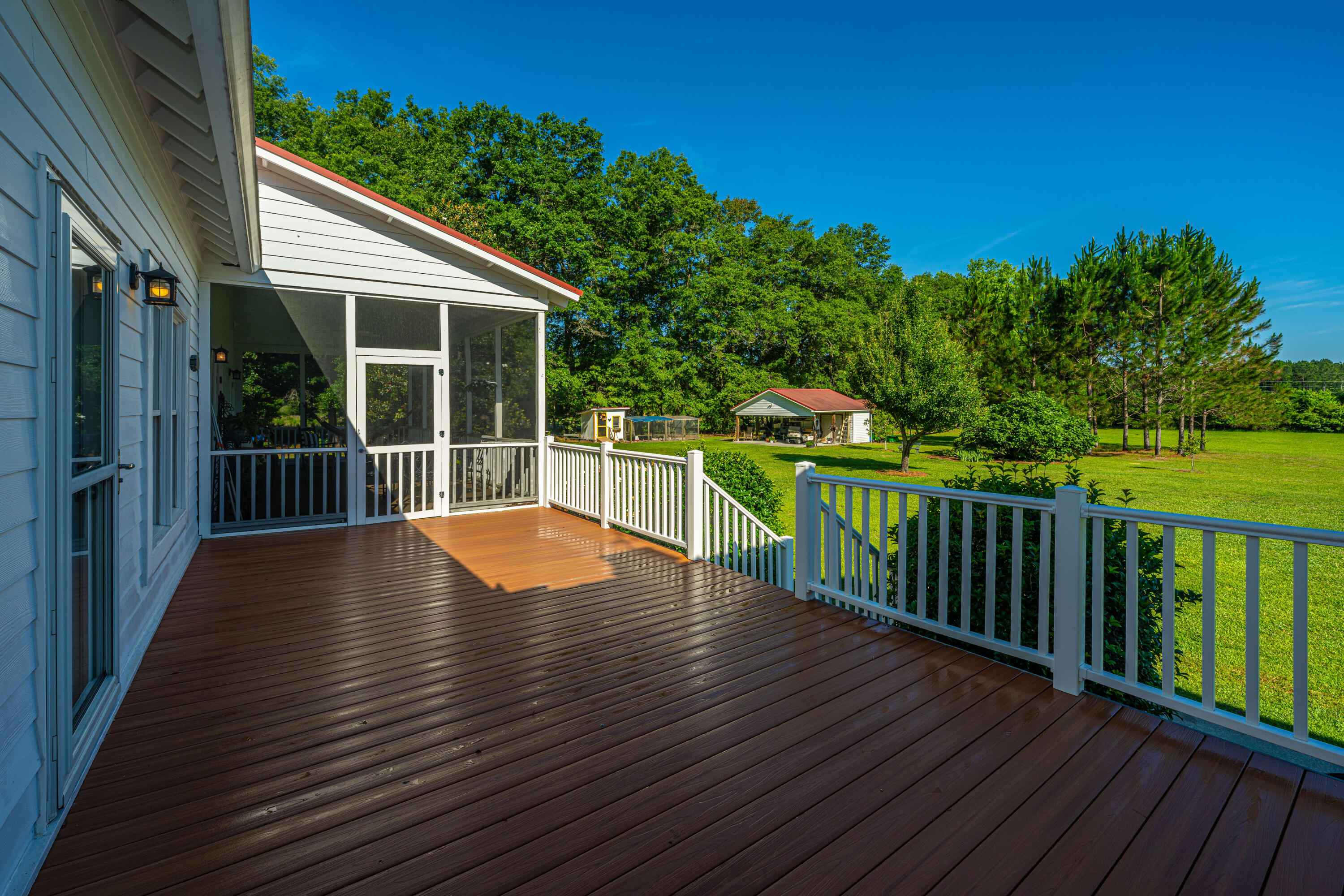 696 Ridge Road Ridgeville, SC 29472 - Photo 31 of 80 Large Deck off Porch and Kitchen Area