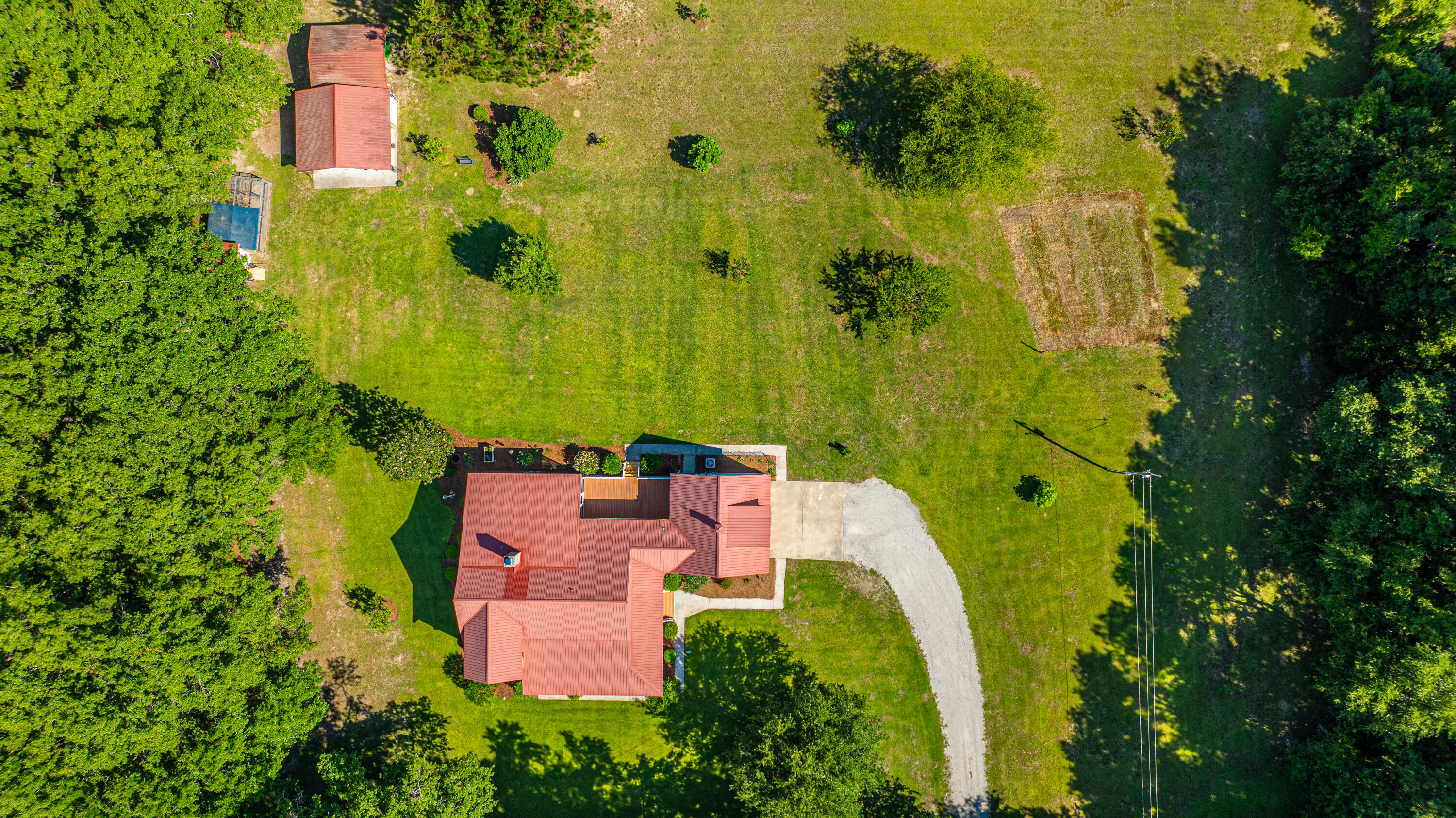 696 Ridge Road Ridgeville, SC 29472 - Photo 74 of 80 Lovely Aerial View of home layout