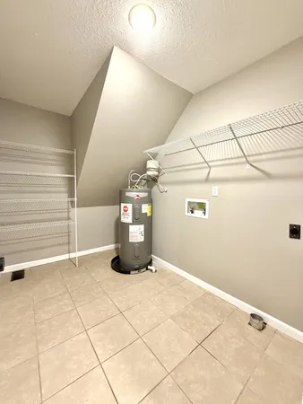 a view of a garage