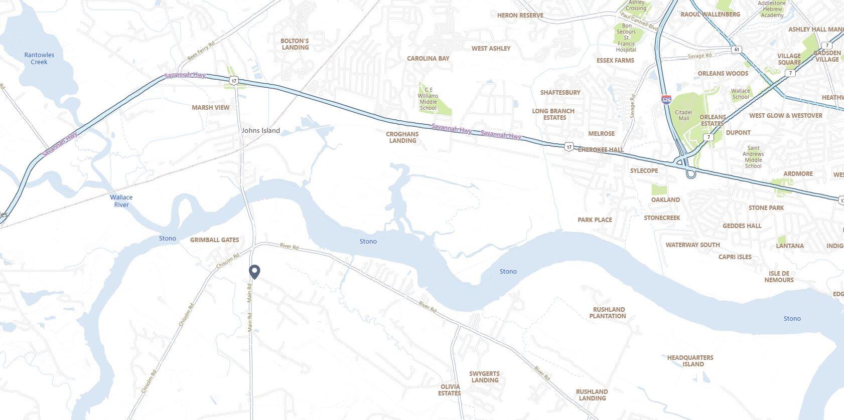 587 Main Road Johns Island, SC 29455 - Photo 4 of 11 587 Main Rd - aerial 4