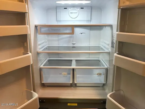 a close view of closet