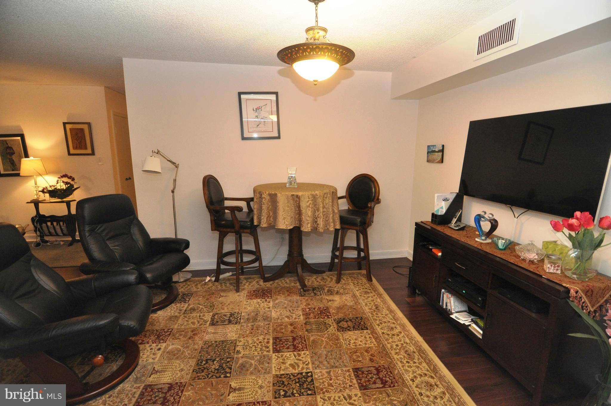 1101 South Arlington Ridge Road, Unit 204 Arlington, VA 22202 - Photo 12 of 28 a living room with furniture and a flat screen tv