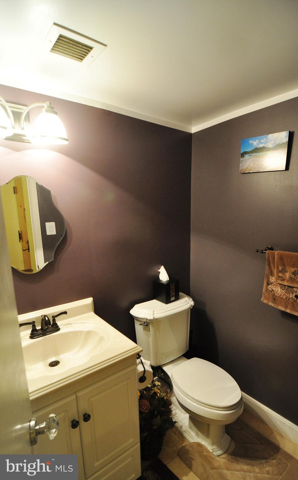 1101 South Arlington Ridge Road, Unit 204 Arlington, VA 22202 - Photo 20 of 28 a bathroom with a toilet a sink and mirror