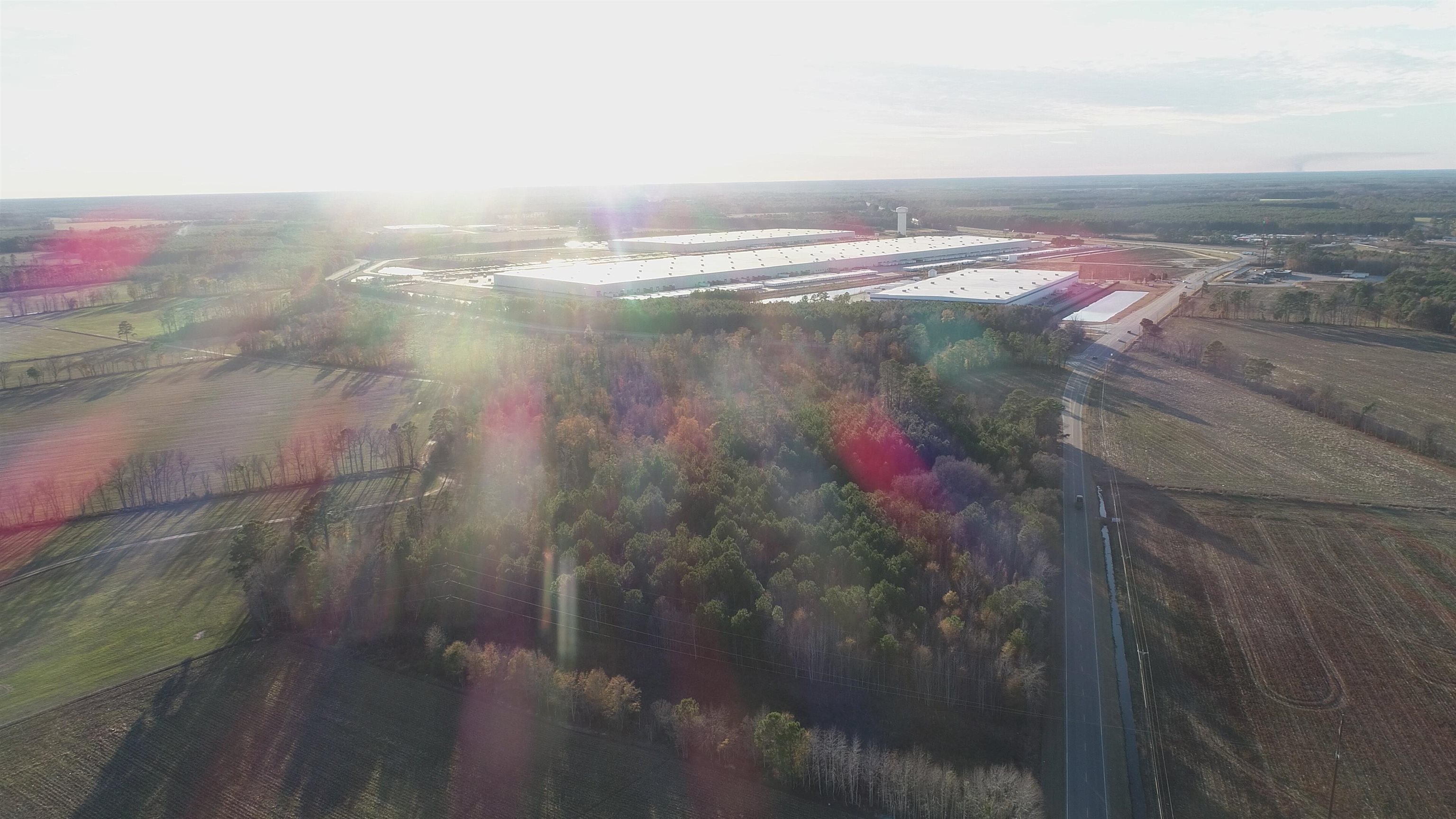 0 Buckhead Road Liberty Hill, SC 29074 - Photo 9 of 29 Aerial view of sparsely populated area with an industrial area