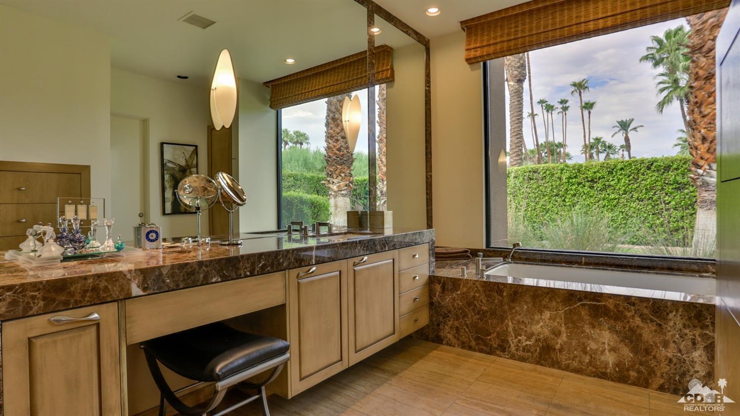 37 Sun Ridge Circle Rancho Mirage, CA 92270 - Photo 45 of 63 a kitchen with a sink and a large window