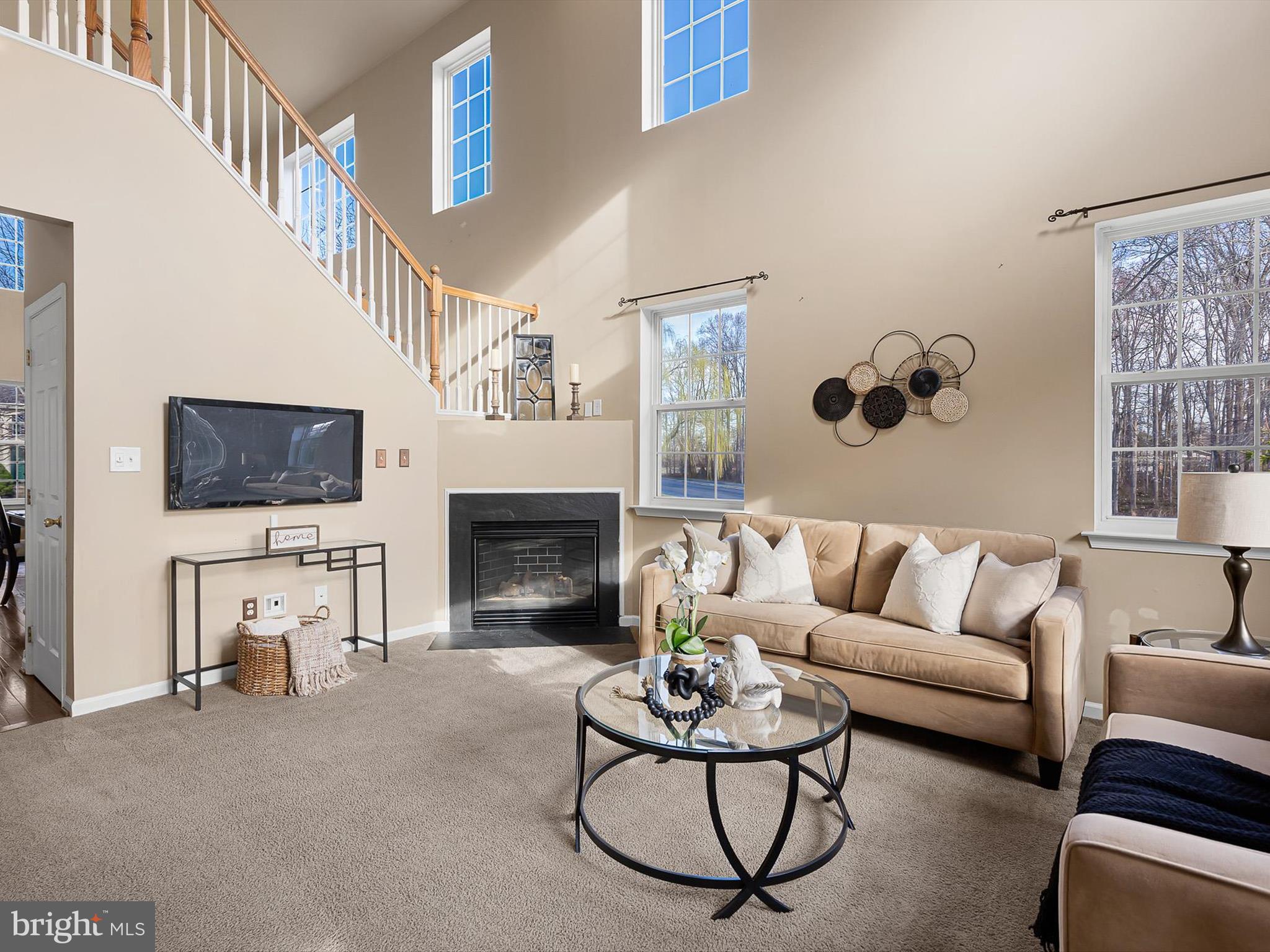 5 Meghan Lane Bear, DE 19701 - Photo 16 of 41 a living room with furniture a flat screen tv and a fireplace