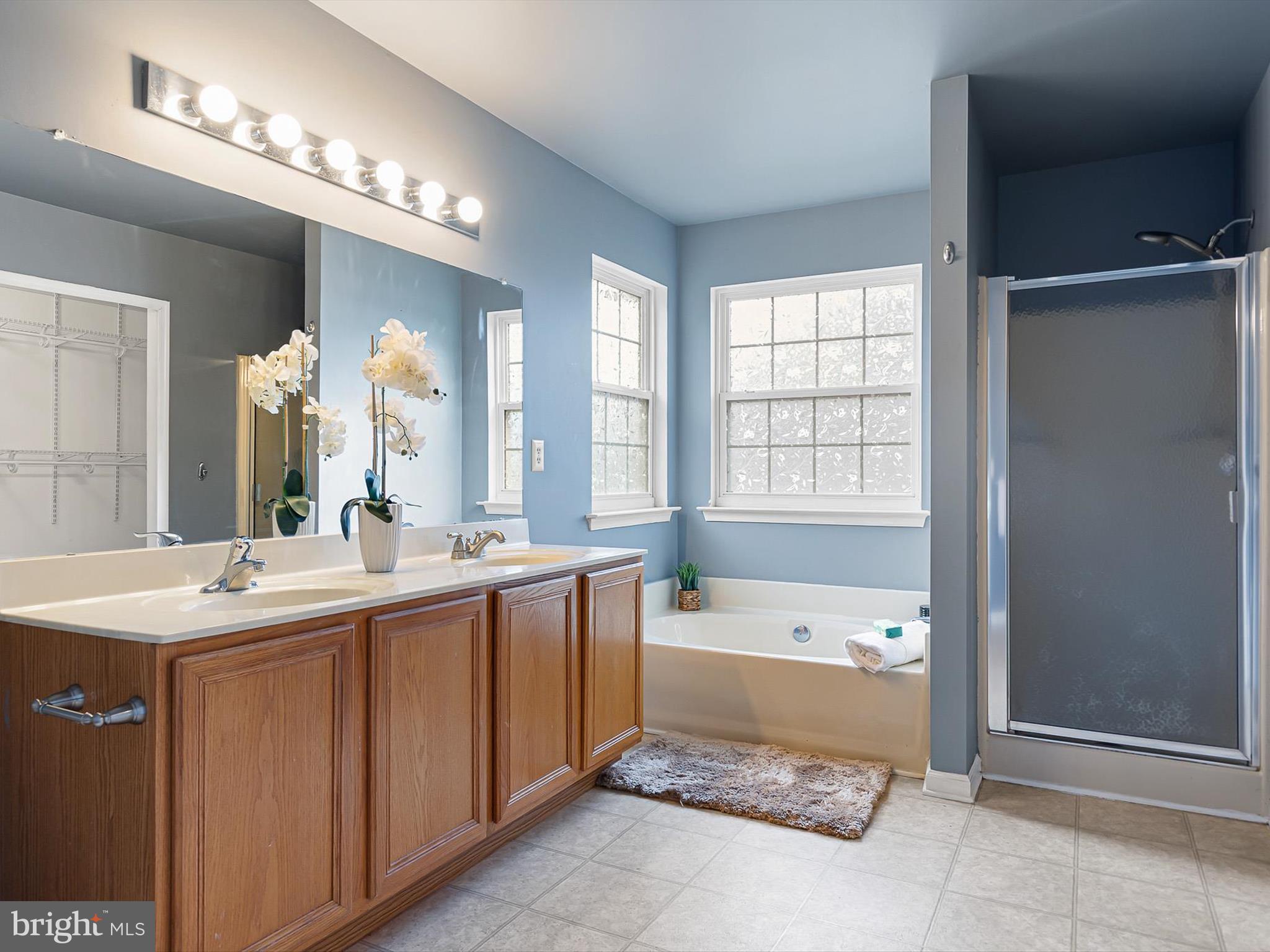 5 Meghan Lane Bear, DE 19701 - Photo 39 of 41 a bathroom with a tub a sink and mirror