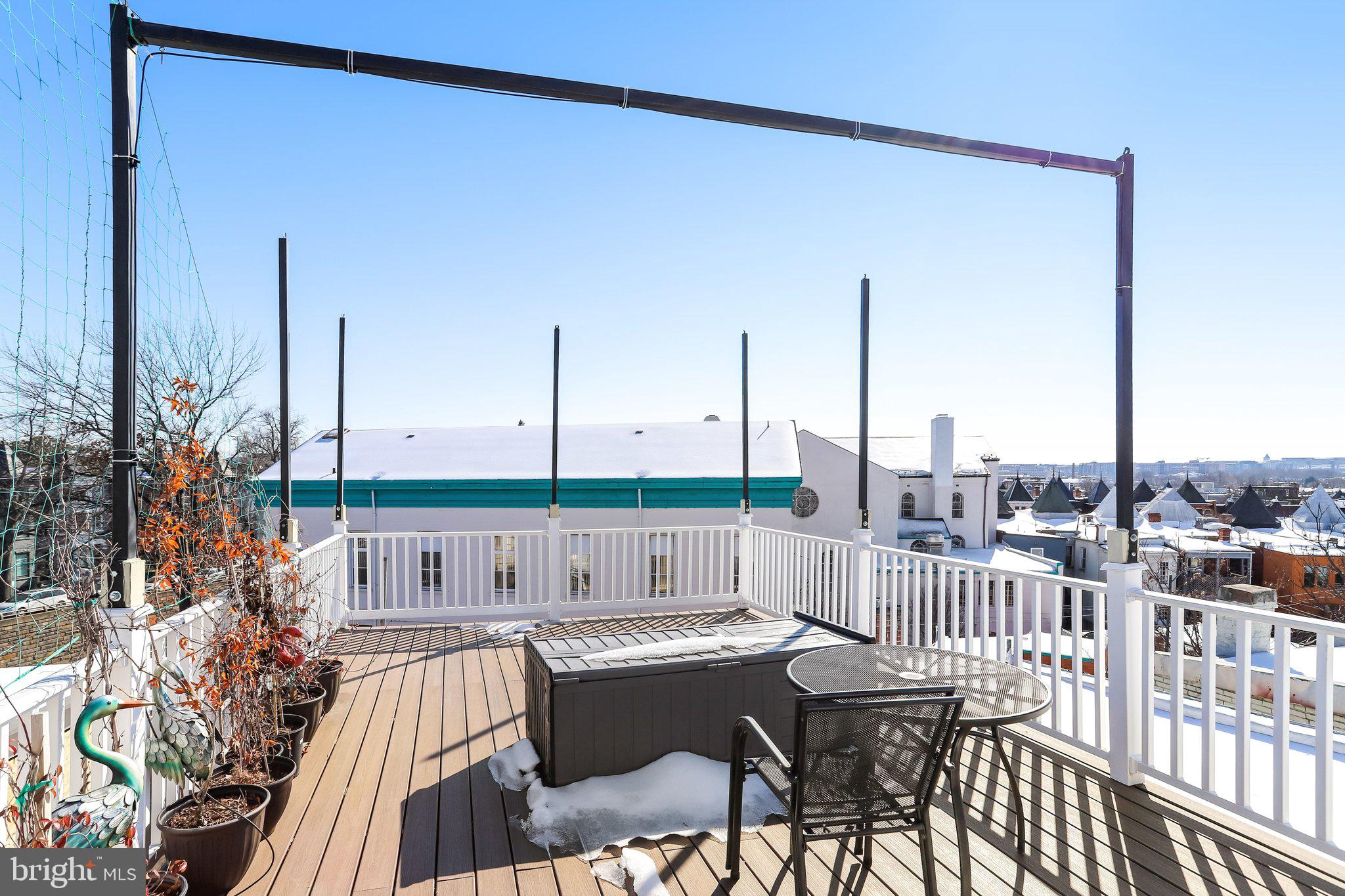 12 Rhode Island Avenue Northwest Washington, DC 20001 - Photo 52 of 74 Rooftop deck w/panoramic city views