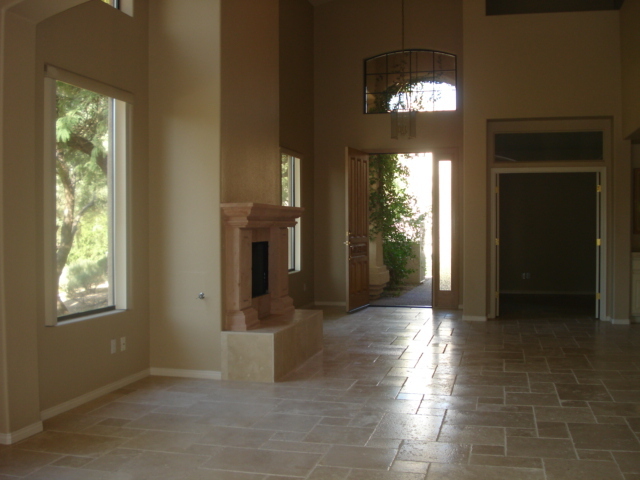 7525 East Gainey Ranch Road, Unit 111 Scottsdale, AZ 85258 - Photo 5 of 38 DOUBLE DOOR DEN OFF LIVING ROOM