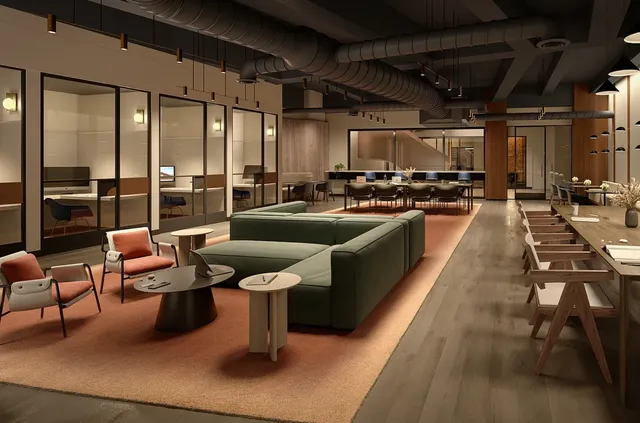 a outdoor space with patio lots of furniture