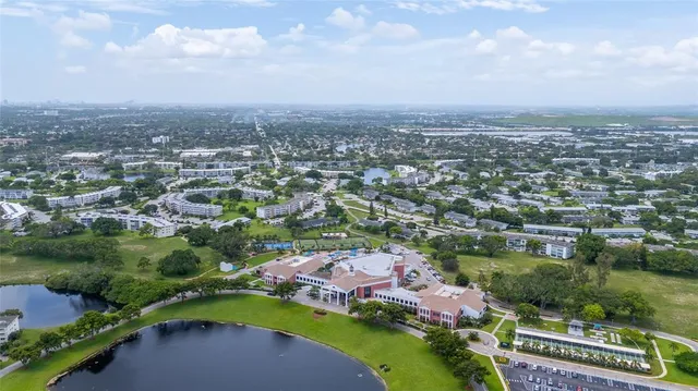 an aerial view of a city with lots of residential buildings