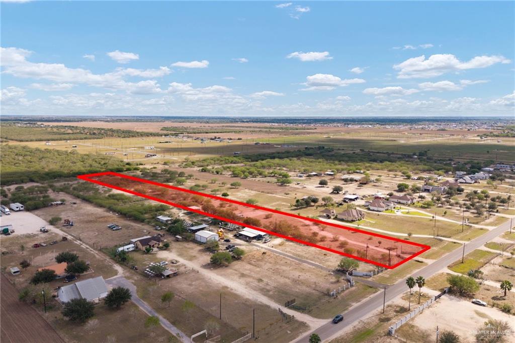 25356 Brushline Road Edcouch, TX 78538 - Photo 11 of 11 Overview of rural landscape featuring property parcel outlined