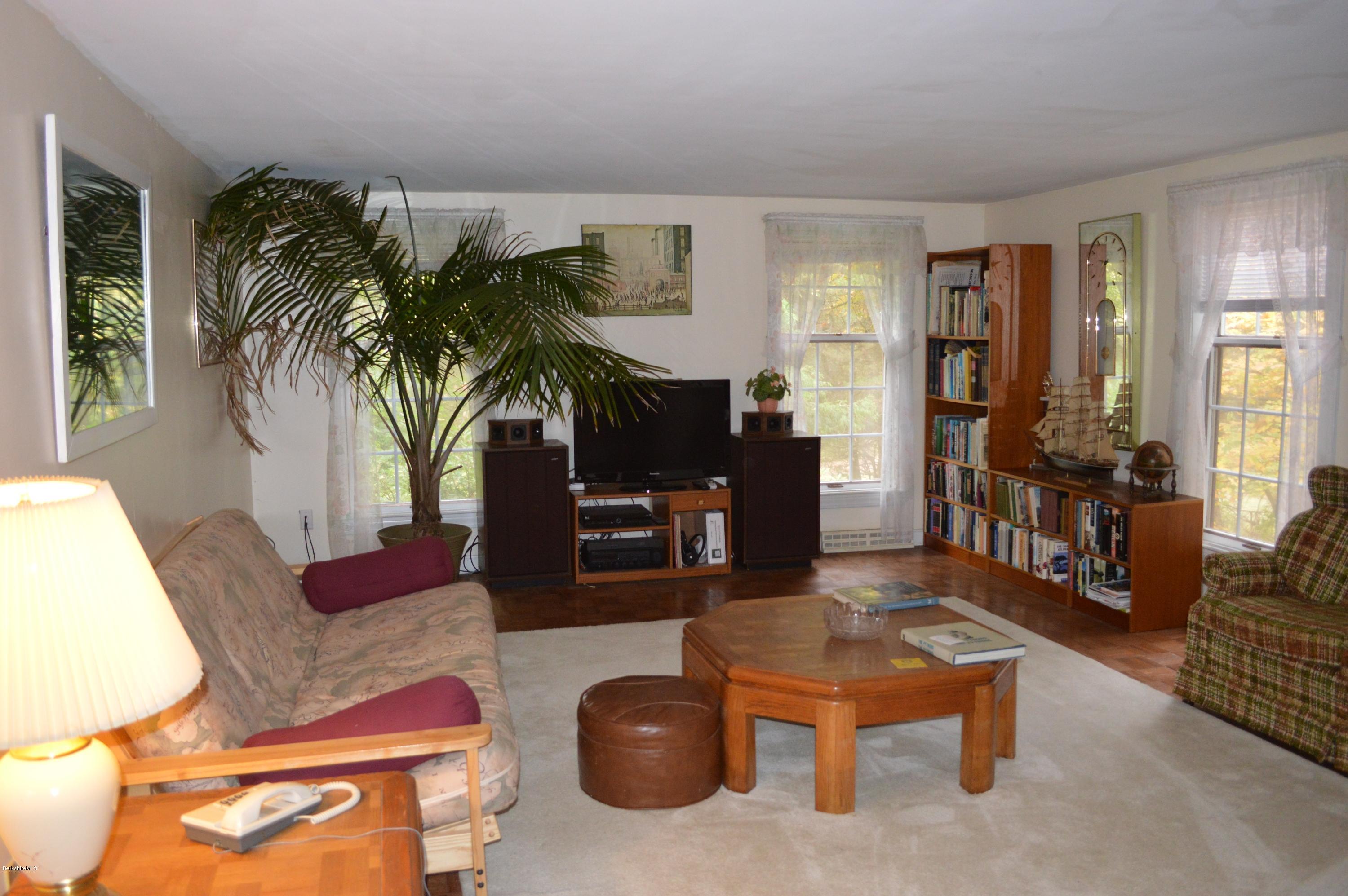 67 Main Road Tyringham, MA 01238 - Photo 9 of 20 a living room with furniture and a potted plant