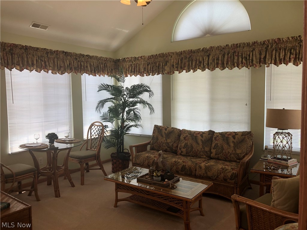 9151 Springfield Road, Unit 901 Youngstown, OH 44514 - Photo 5 of 18 Beautiful sunroom with vaulted ceiling to relax in and enjoy quiet time.