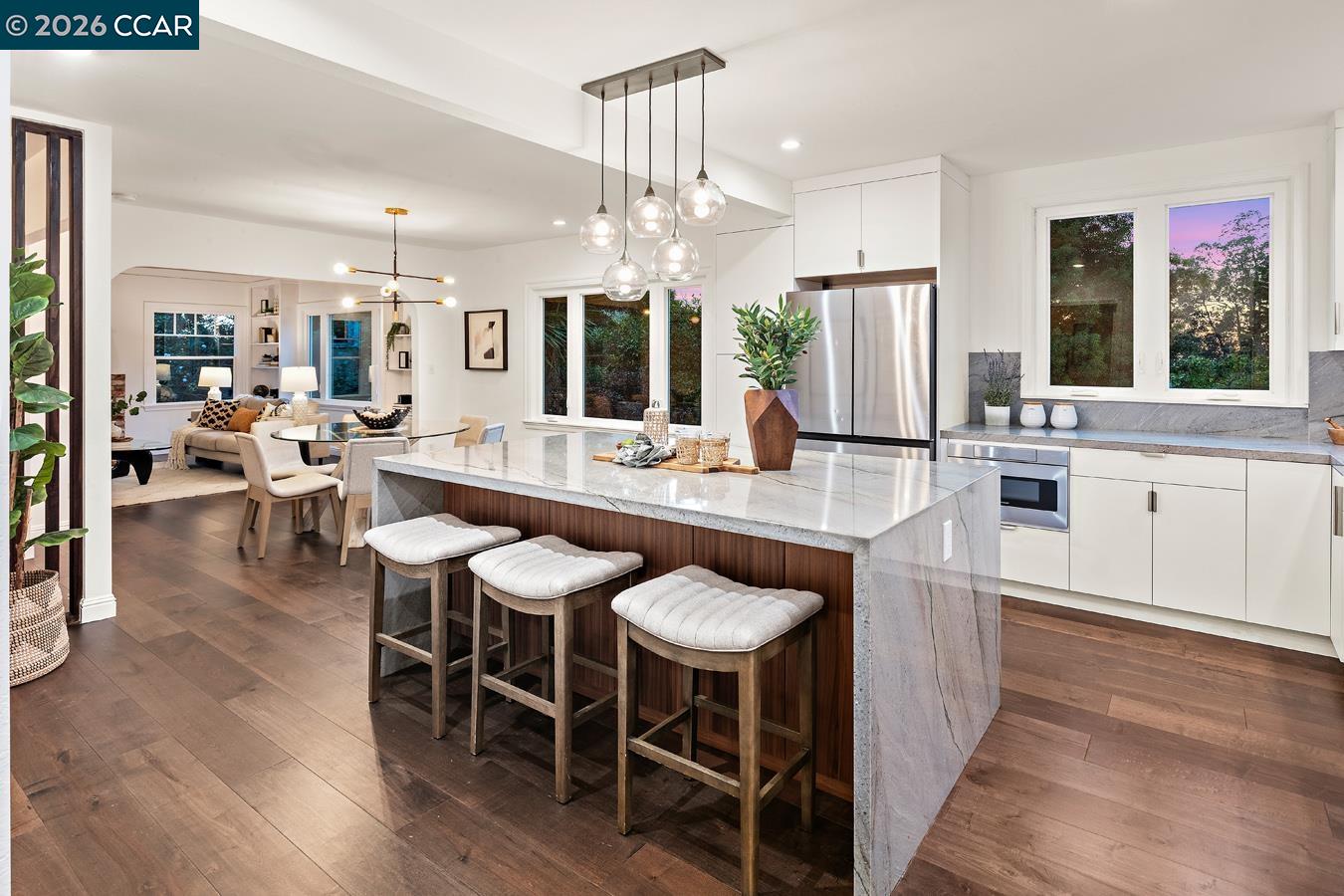 85 Ardmore Road Kensington, CA 94707 - Photo 16 of 45 a large kitchen with a table and chairs