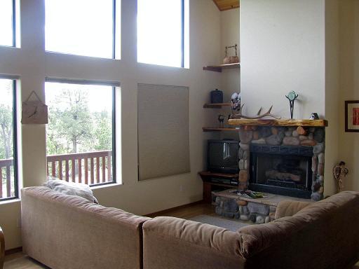 3453 Carefree Road Heber, AZ 85928 - Photo 3 of 15 LIVING ROOM WITH FP