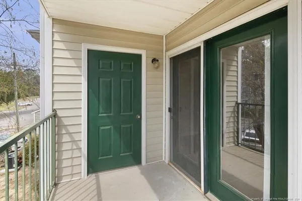 a view of entryway door