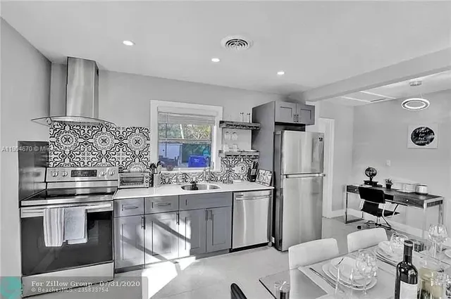 a kitchen with a sink appliances and cabinets