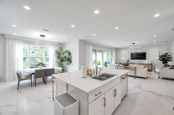 a view of a workspace with furniture