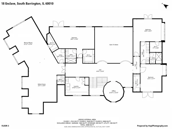 $2,695,000 | 18 Enclave, South Barrington, IL 60010