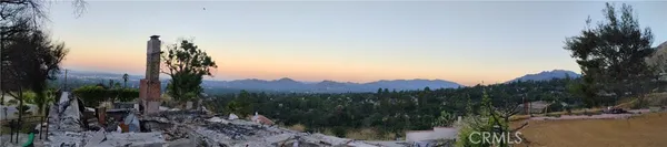 a view of a lake with a mountain in the background