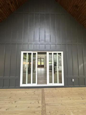 a view of a house with a window