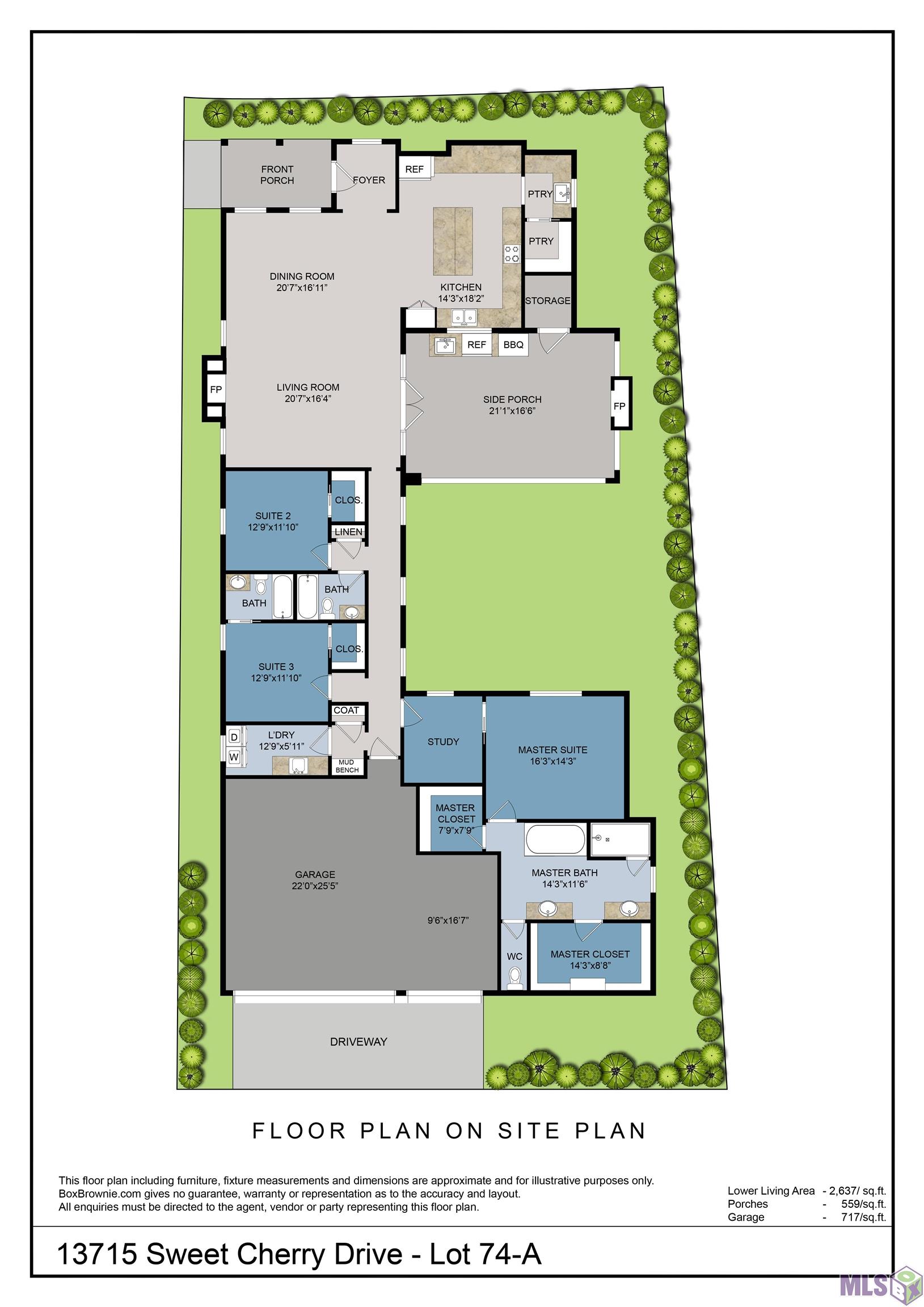 13715 Sweet Cherry Drive Baton Rouge, LA 70810 - Photo 3 of 3 Floor plan