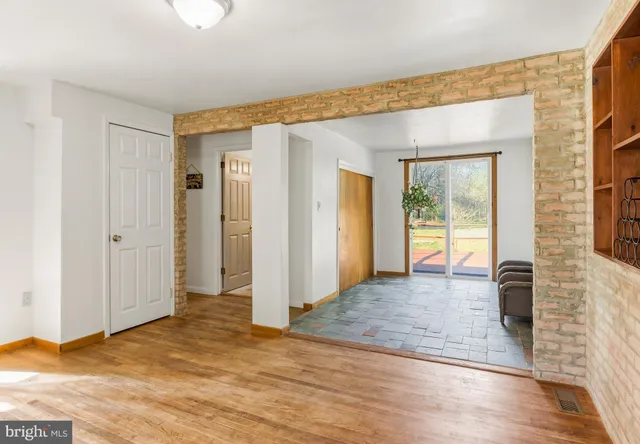 a view of an empty room