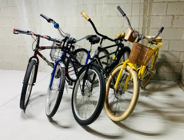 a view of an bike storage with utility room