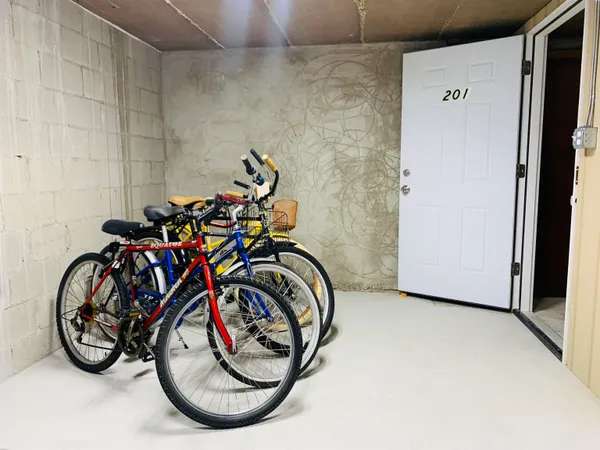 a room with musical instruments