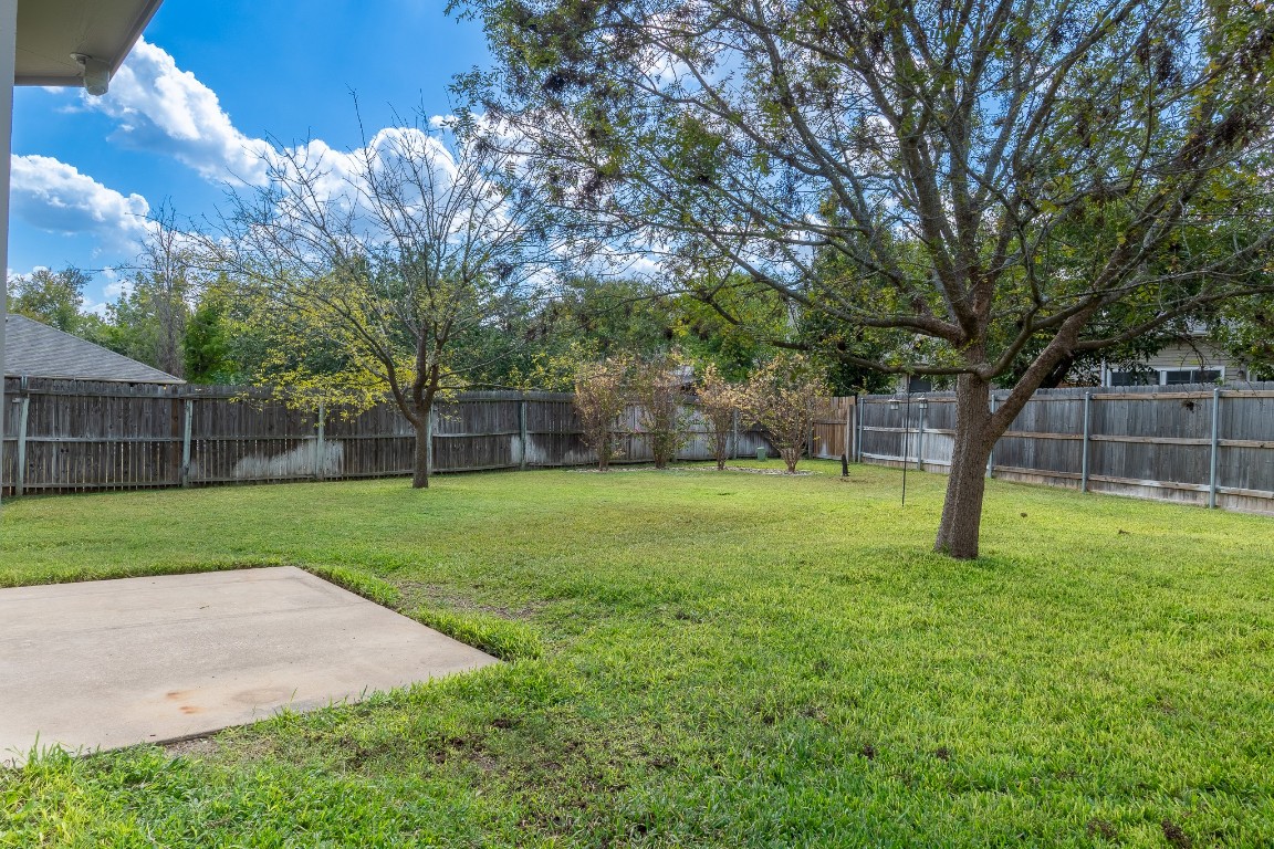 1706 Apache Trail Round Rock, TX 78665 - Photo 38 of 40 Fenced backyard featuring a patio area