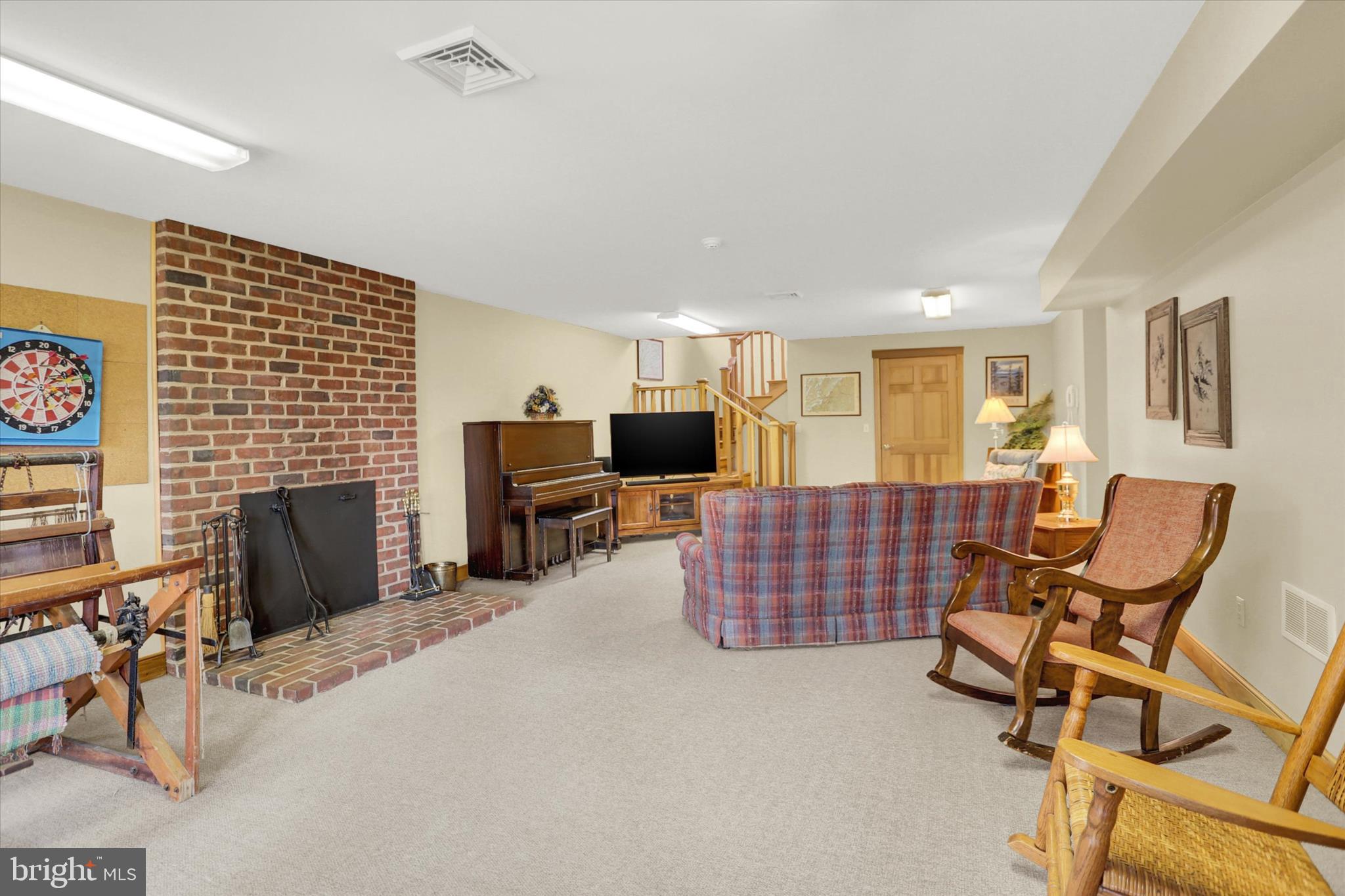 920 Cola Road Middletown, PA 17057 - Photo 110 of 134 wood fireplace w/cover to reduce draft when unused
