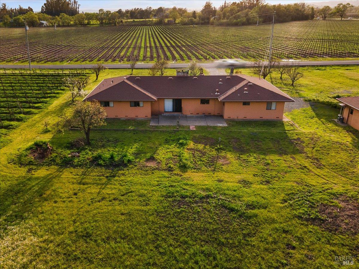 2062 Woolsey Road Fulton, CA 95439 - Photo 33 of 44 a aerial view of a house with a ocean view