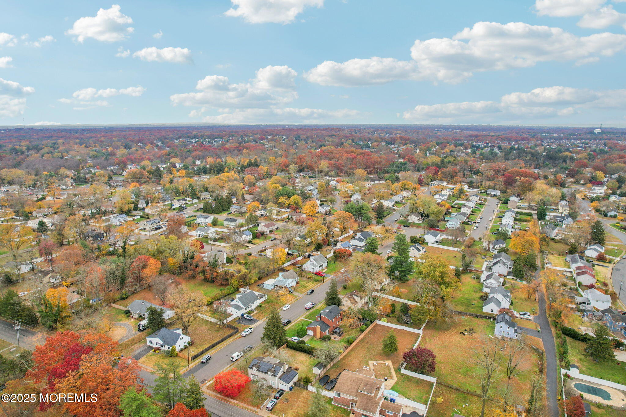 1100 Green Grove Road Neptune Township, NJ 07753 - Photo 44 of 52 an aerial view of residential houses with outdoor space and trees