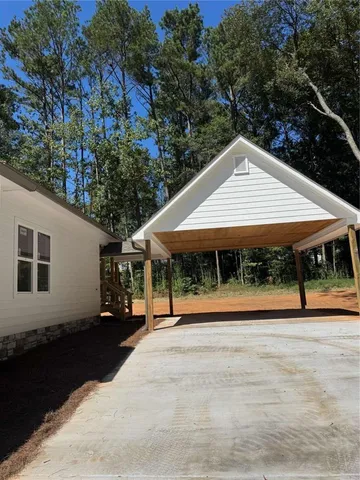 a backyard of a house