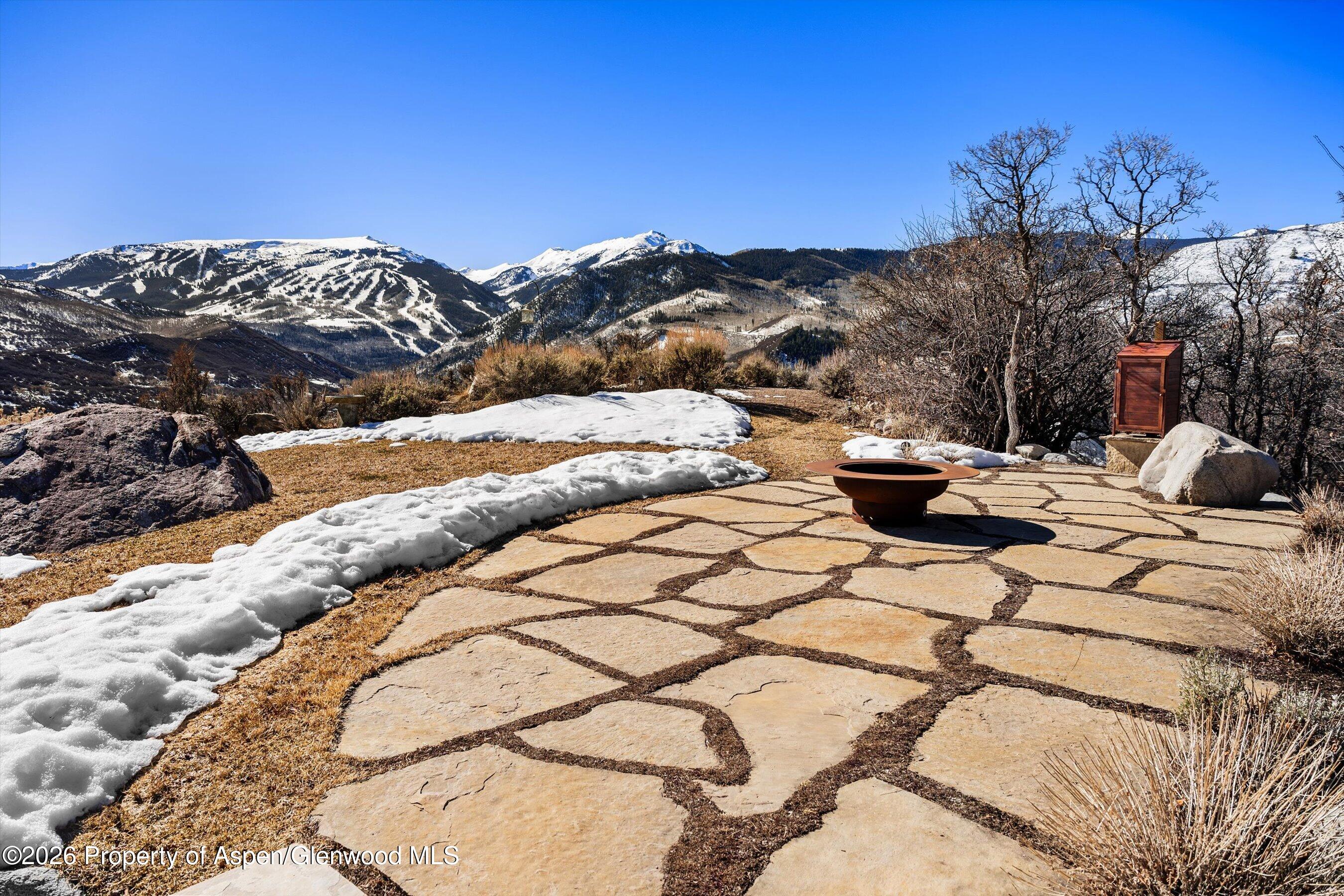 1450 Mesa Road Snowmass, CO 81654 - Photo 42 of 49 17OutsidePatioFirepitArea