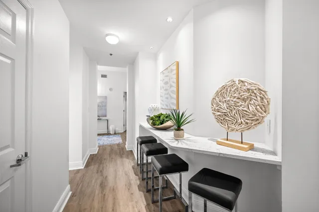 a view of a flower pot with a sink