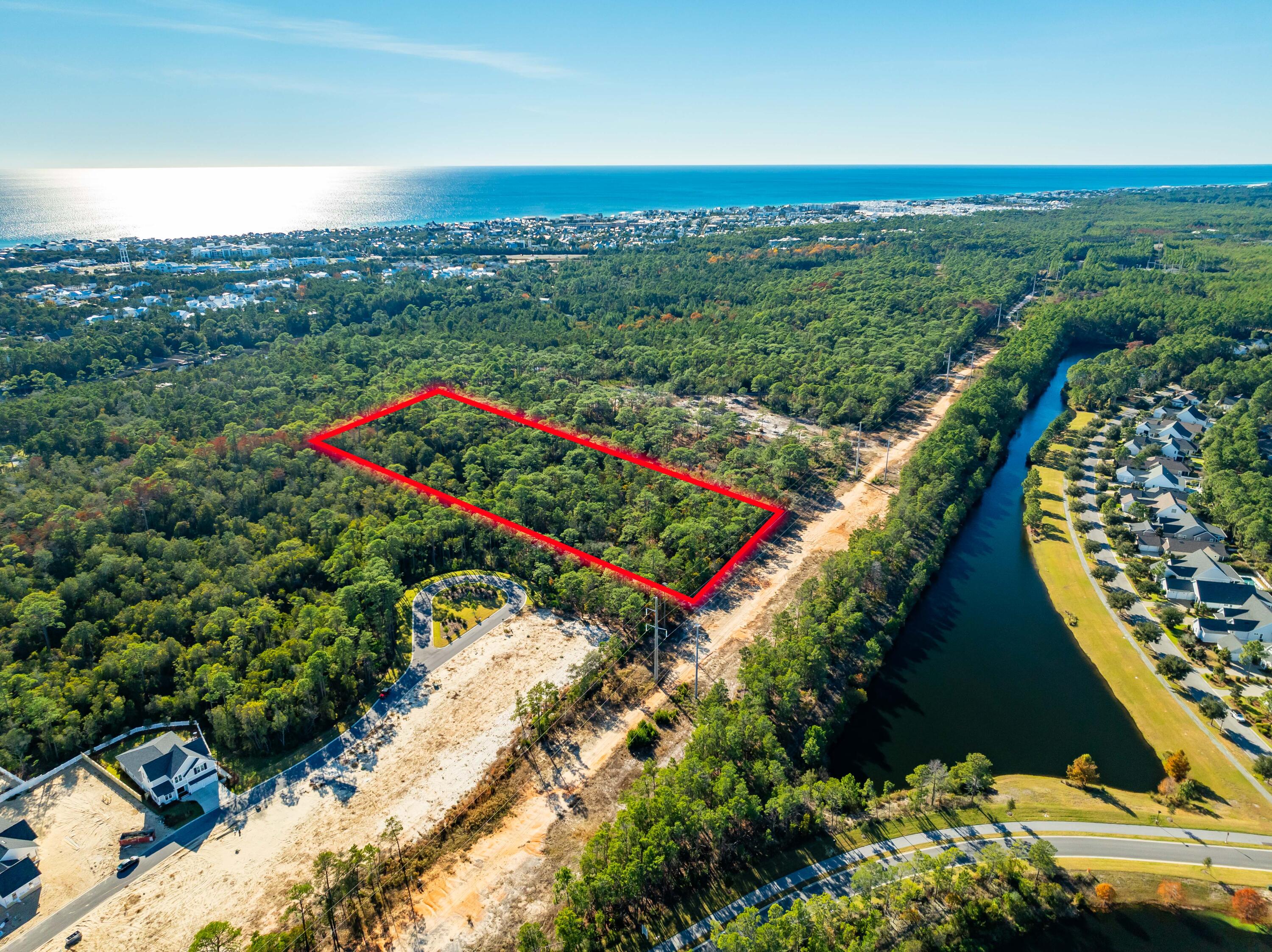 Lot 2 Jeep Rd Inlet Beach Inlet Beach, FL 32461 - Photo 2 of 10 Jeep St Lot Aerial Outlined-1