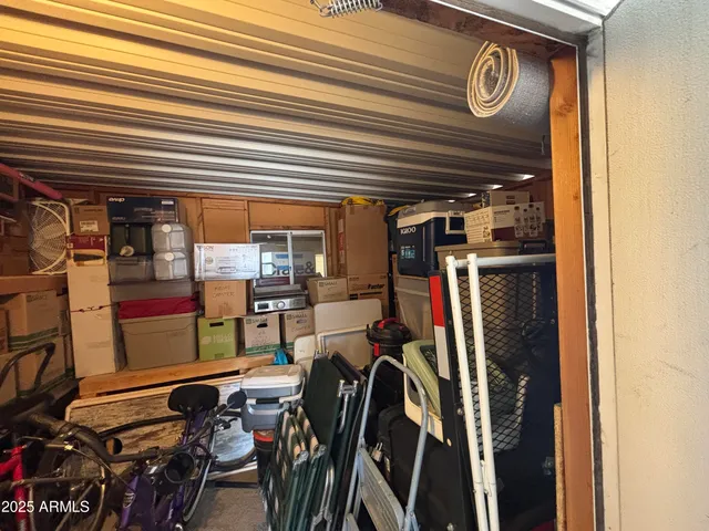 a view of storage and utility room