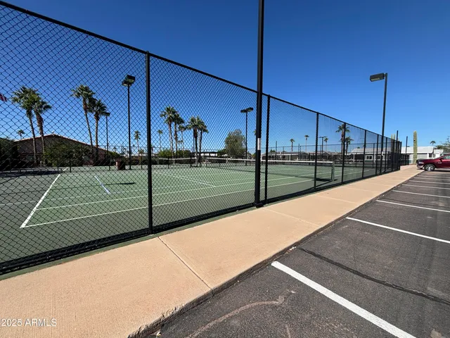 a view of a tennis court