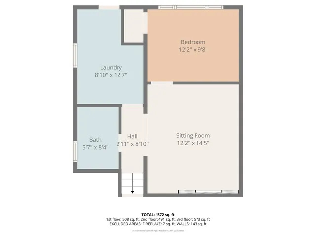 a picture of a bench in a white wall