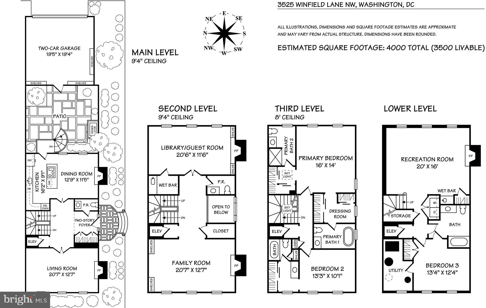 3525 Winfield Lane Northwest Washington, DC 20007 - Photo 32 of 32 Floorplans