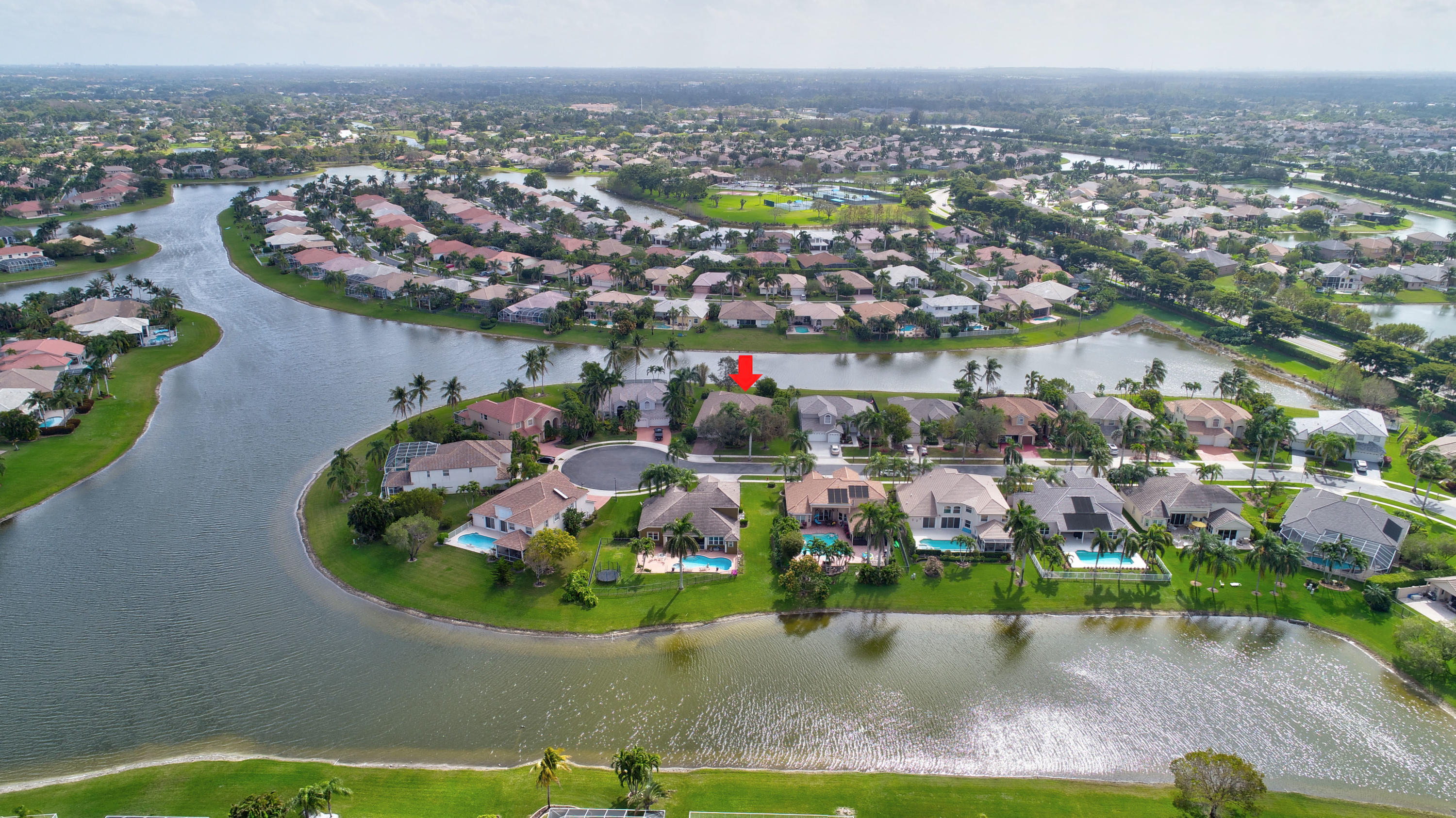 21587 Halstead Drive Boca Raton, FL 33428 - Photo 43 of 53 an aerial view of a house with a garden