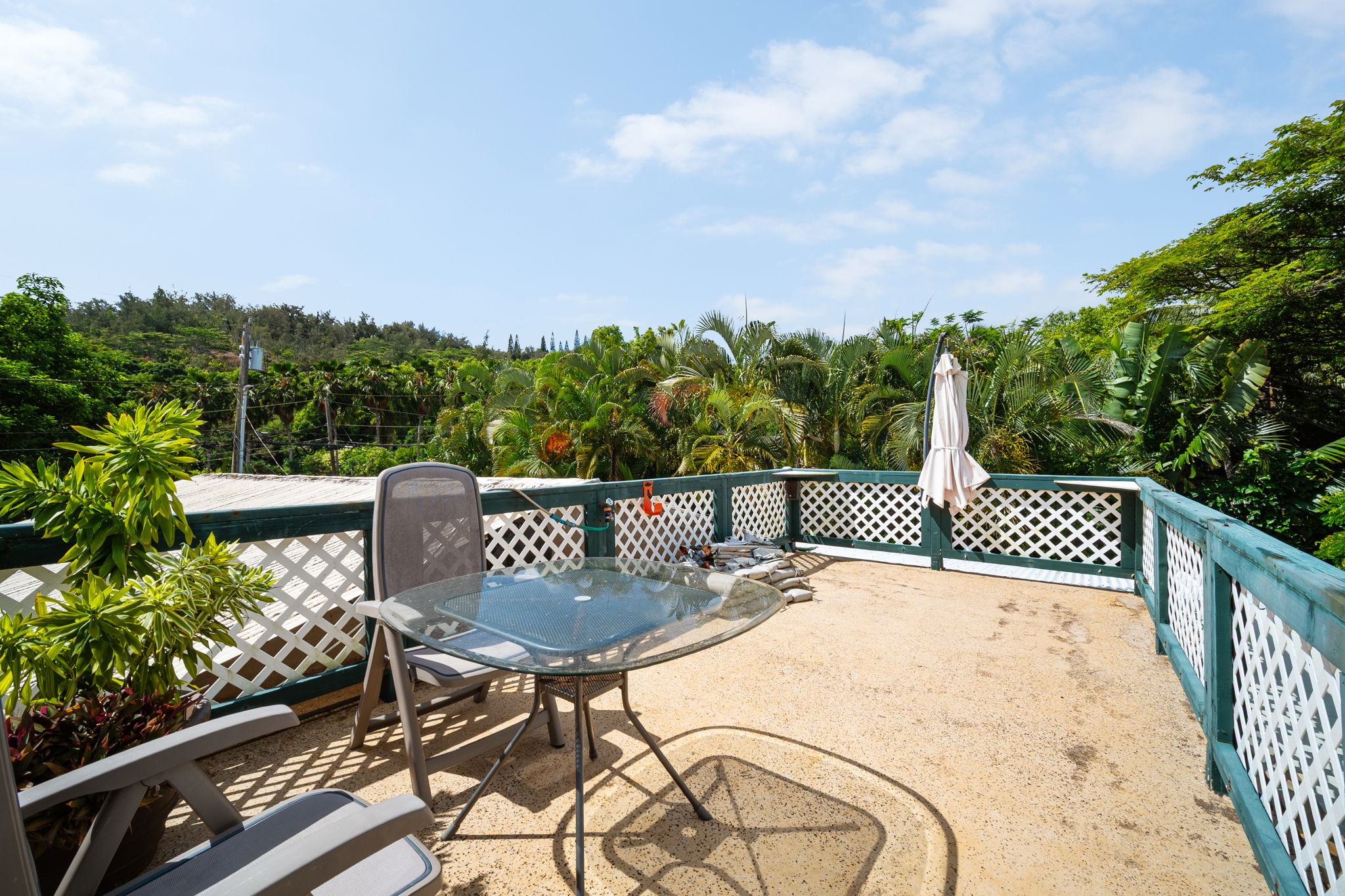 3590 Moloaa Road Kilauea, HI 96754 - Photo 23 of 29 a view of a chairs and table on the terrace