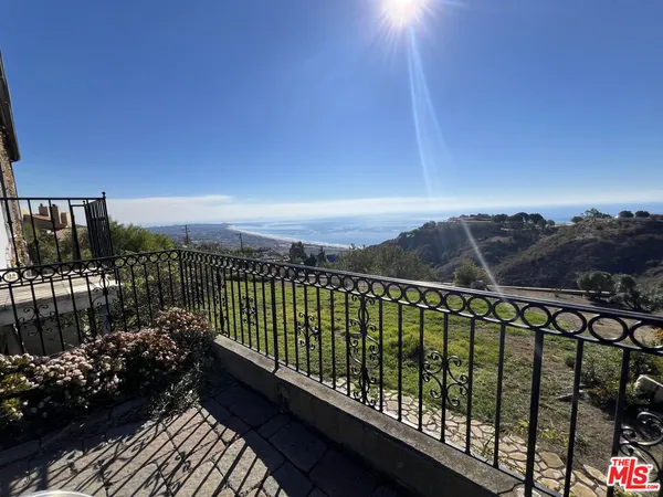 a city view from a balcony