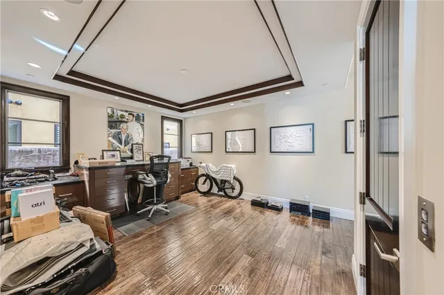 a view of a balcony with city view