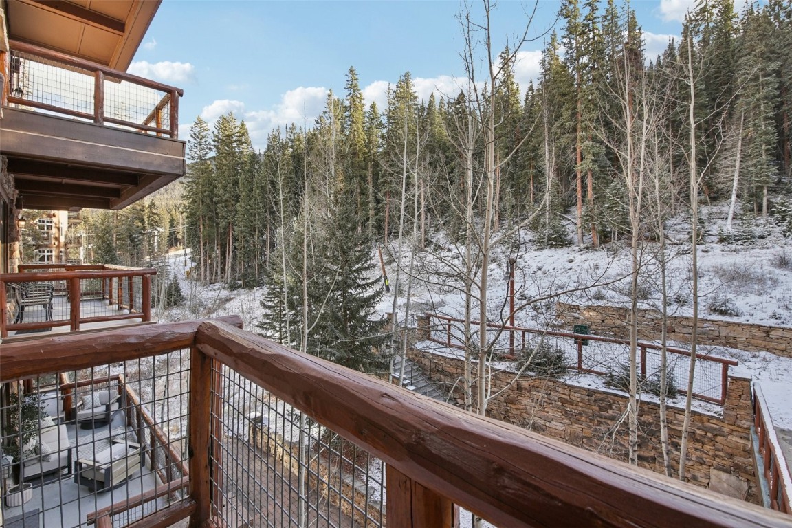 224 Trailhead Drive, Unit 3074 Keystone, CO 80435 - Photo 43 of 49 a view of a balcony with trees