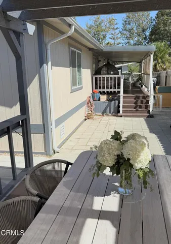 a view of outdoor space yard deck patio and dining room
